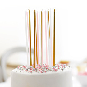 Pinkgold Party Candles