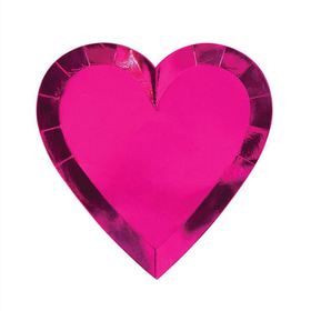 Pink Heart Plates